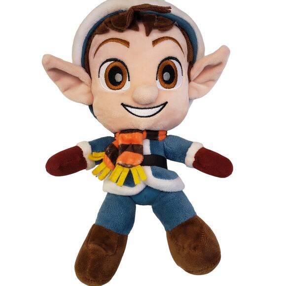 Christmas Elf Plush 9" Stuffed Toy Elf with Scarf Christmas Plush Toys - Picture 6 of 7